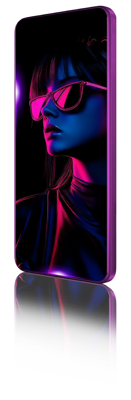 Purple mobile device with 5G Unlimited hero image