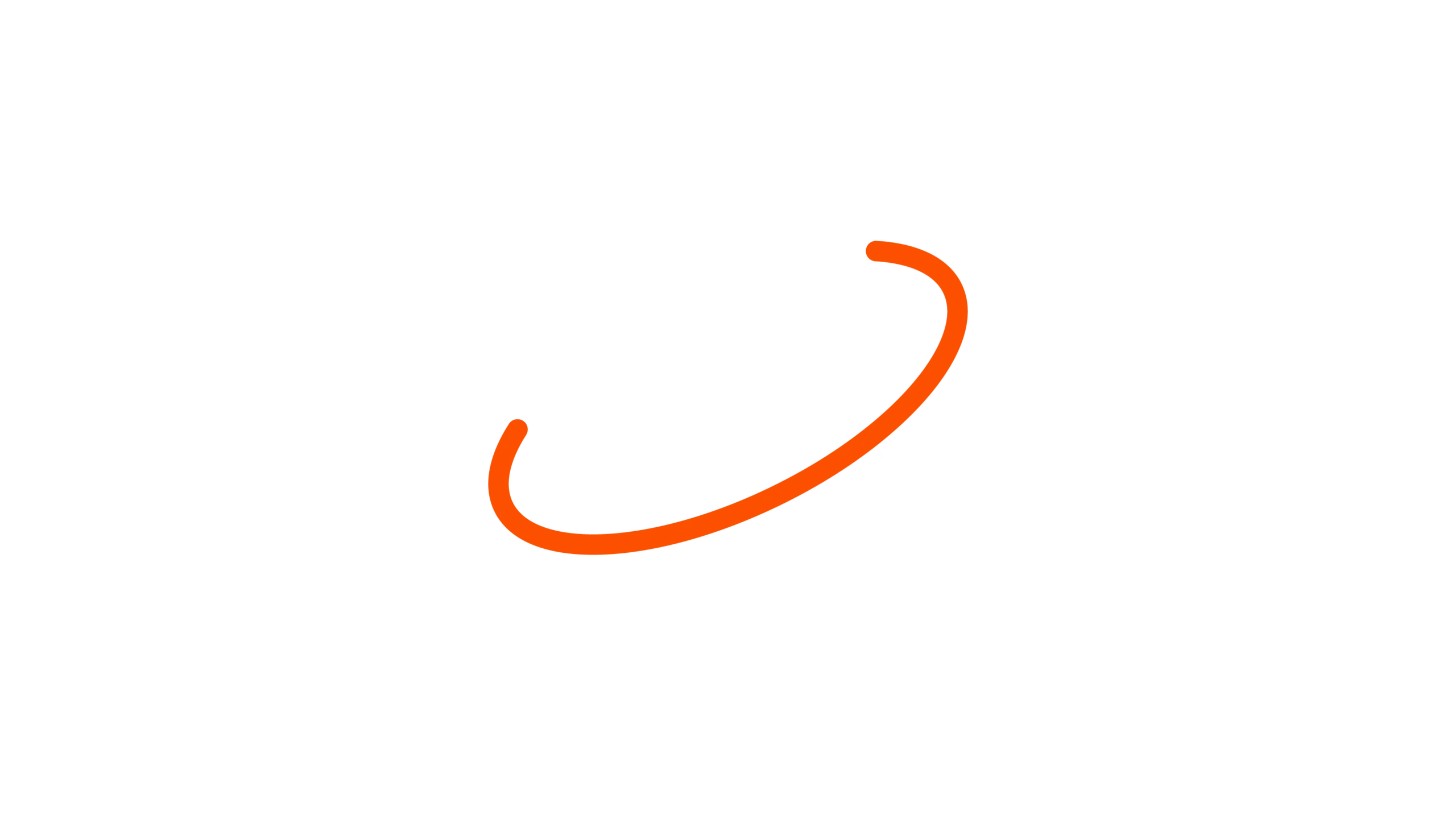 Outlined icon of sphere with orange ring for Cablenet Connectivity Solutions