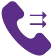 Call Forwarding service on fixed telephony icon