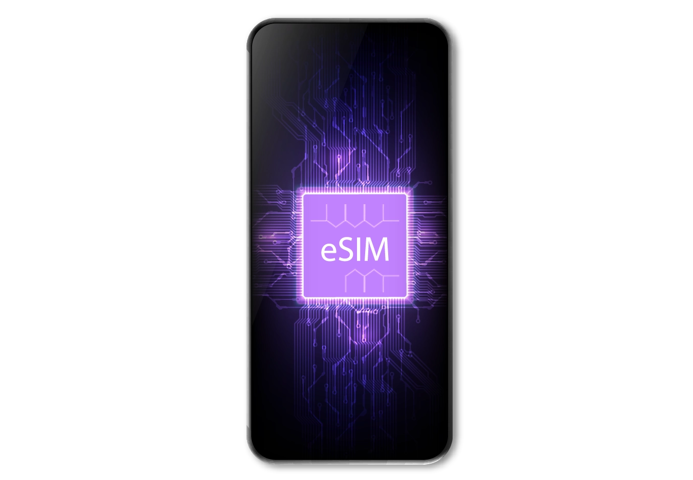 esim icon displayed on a mobile screen