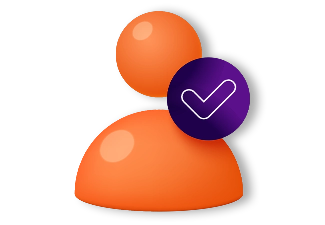 Identity confirmation icon