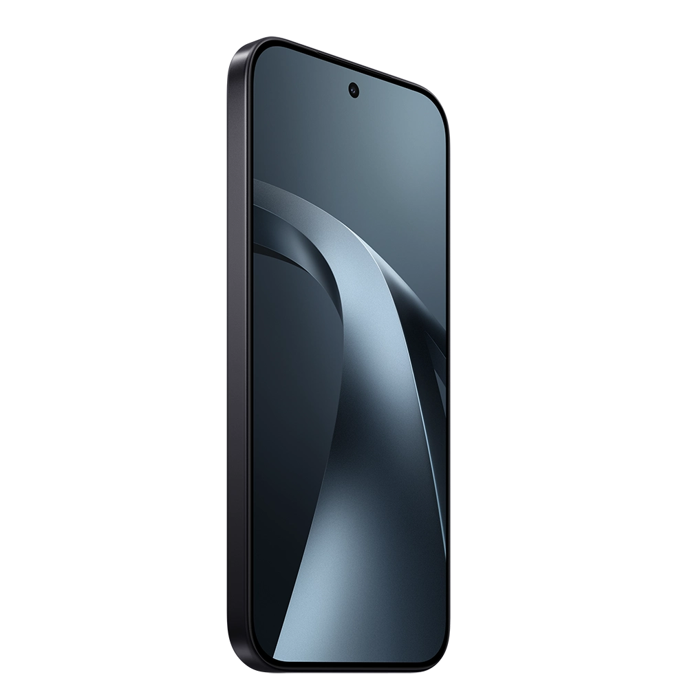 Front three-quarter view of Xiaomi 17T smartphone in black colour