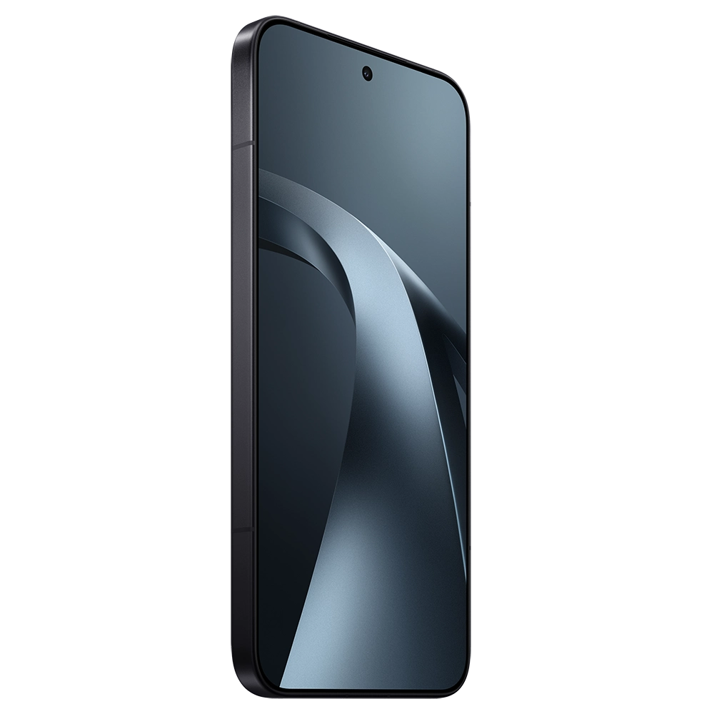 Front three-quarter view of Xiaomi 17T Pro smartphone in black colour